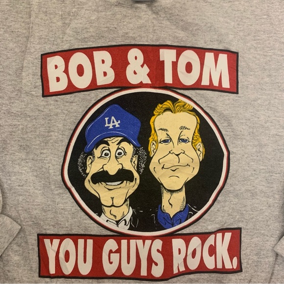 Vintage Bob & Tom You Guys Rock Logo 7 Sweatshirt size XL - Picture 2 of 5